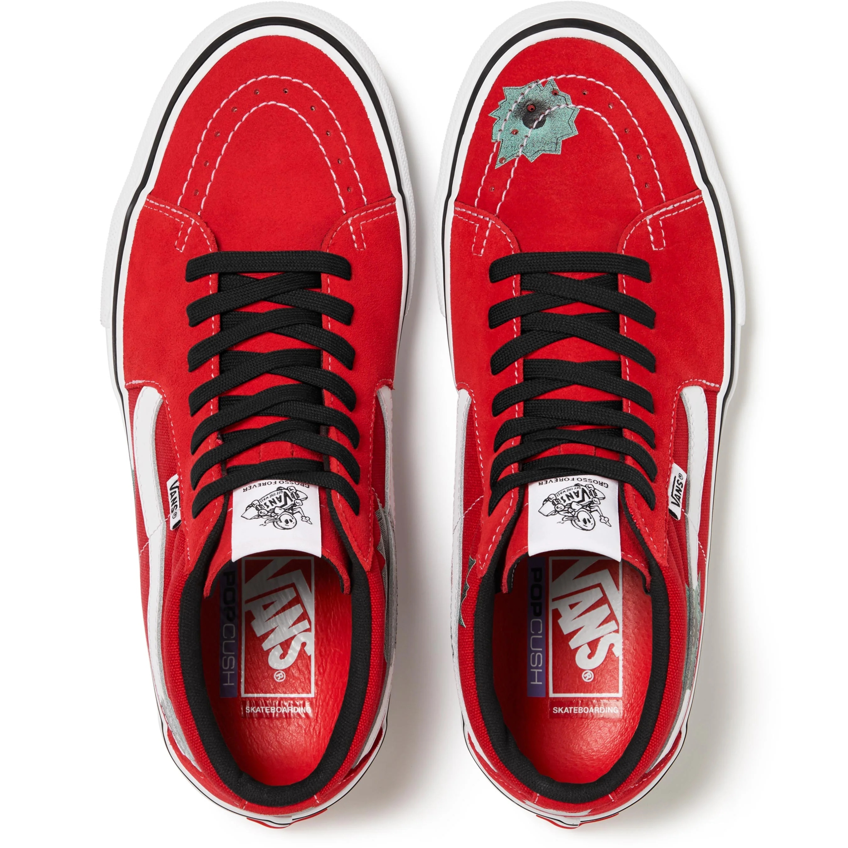 Supreme®/Vans®/Nate Lowman Skate Grosso Mid view 2